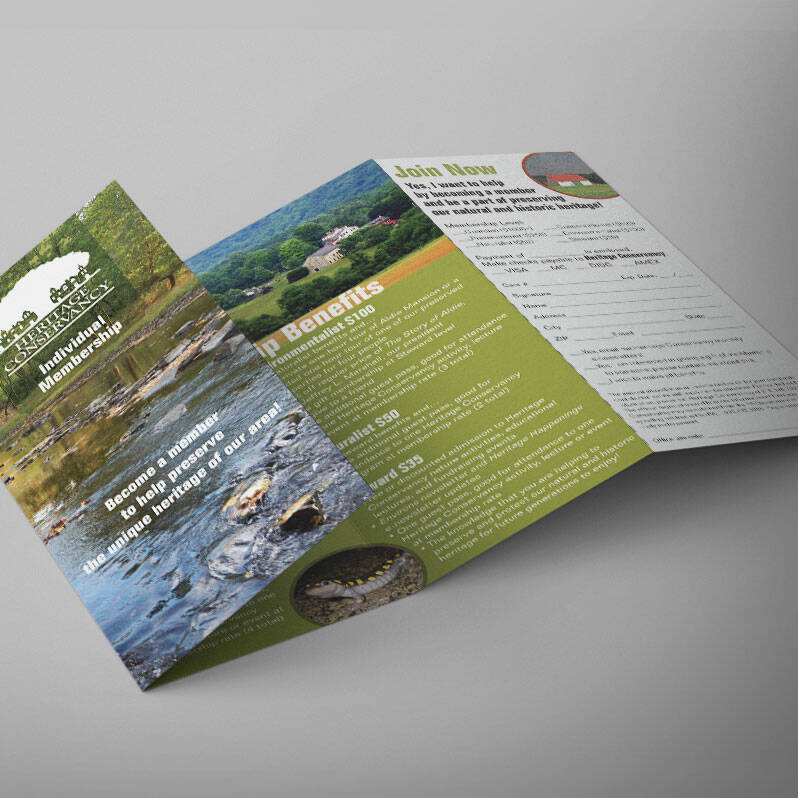 Heritage Conservancy Individual Membership Brochure