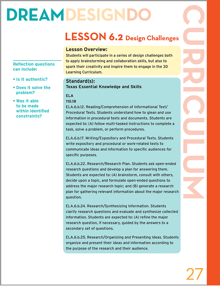 Office Depot 3D Learning Curriculum Guide Inside