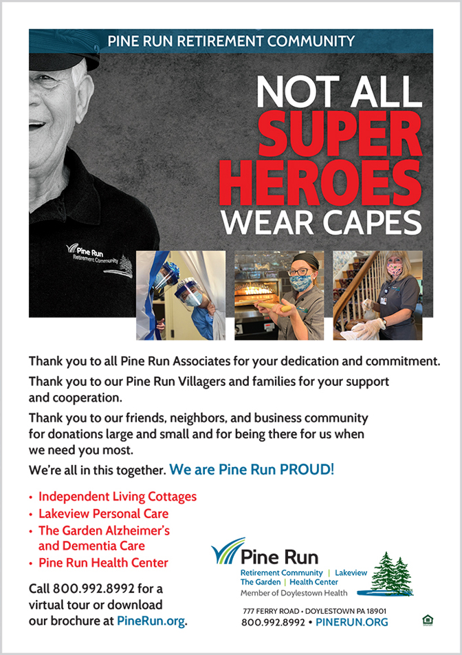 Pine Run Superheroes ad